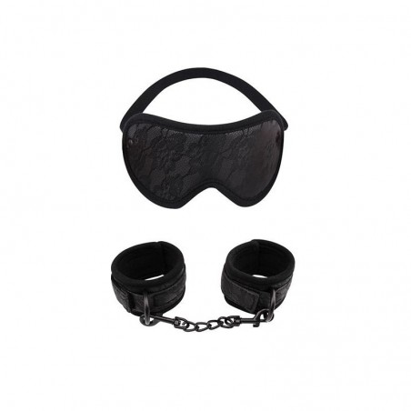 Coffret BDSM - Masque et Menottes Dentelle - CHISA NOVELTIES