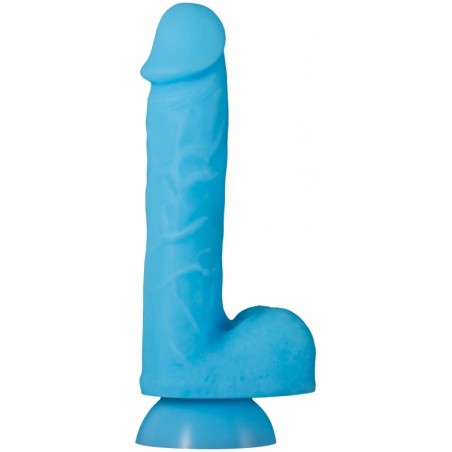 Gode luminescent Touch & Glow 15 x 4 cm Bleu