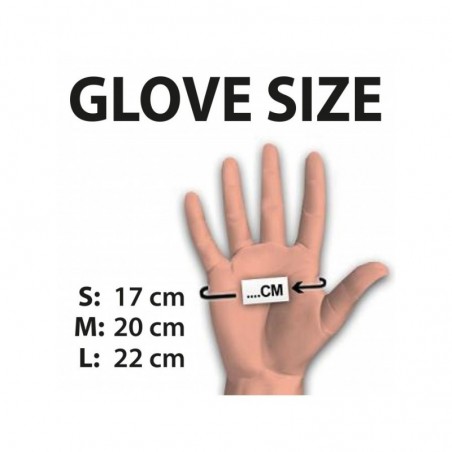 Gants courts en latex BDSM - Taille S - RIMBA