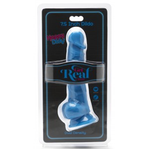 Gode Happy Dick 14 x 3.8 cm Bleu