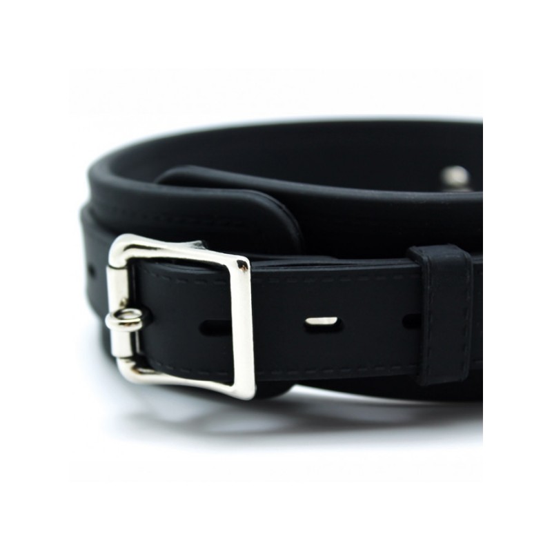 Rimba - Collier de 5 cm. avec laisse en métal, réglable avec boucle.