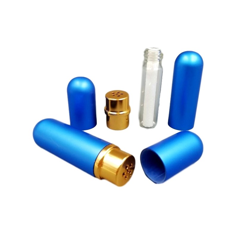 Inhalateur Poppers Aluminium Bleu