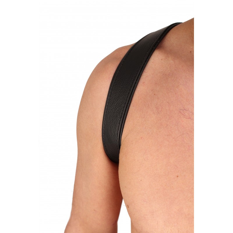 HARNAIS "BUTTERFLY" EN CUIR  NOIR/NOIR