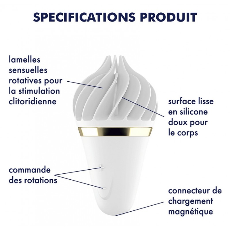 Stimulateur clitoridien SWEET TREAT Blanc