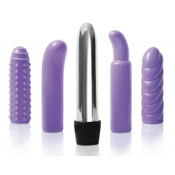 Coffret Vibromasseur + 4 Manchons texturés