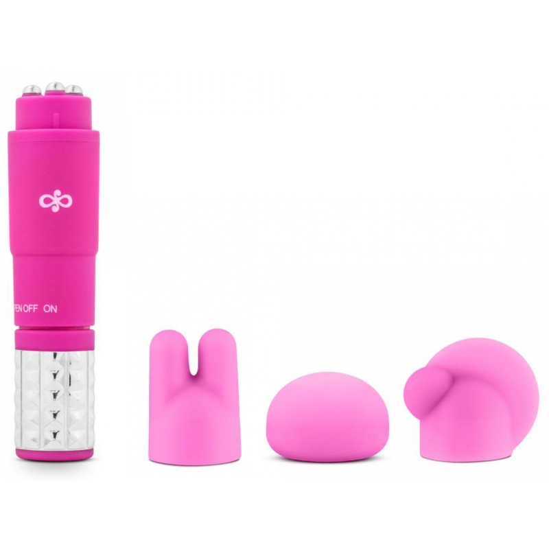 Mini Vibro Revitalize 3 Embouts Rose