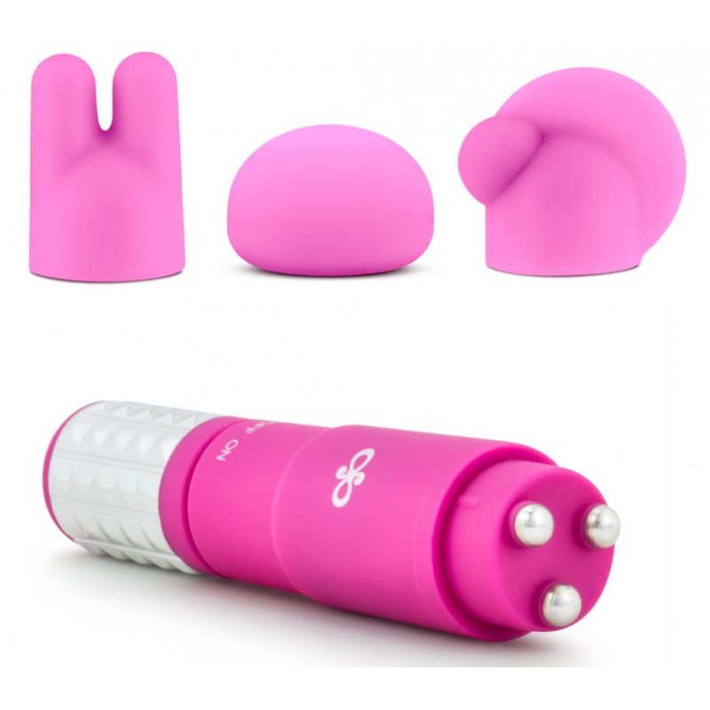 Mini Vibro Revitalize 3 Embouts Rose