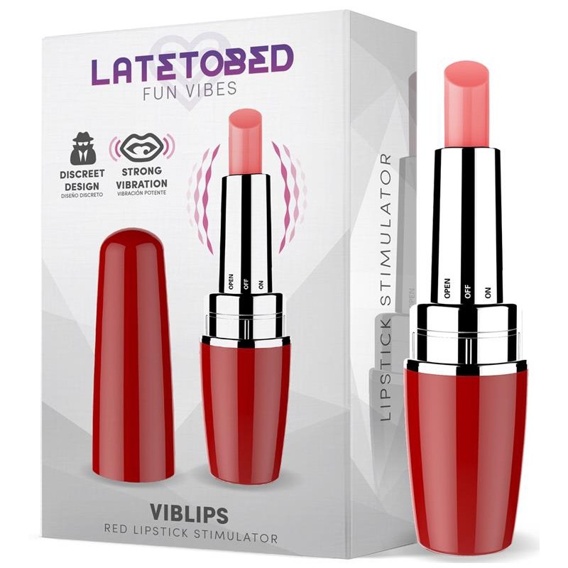 Stimulateur de clitoris Viblips 9.5 x 2.5cm Rouge