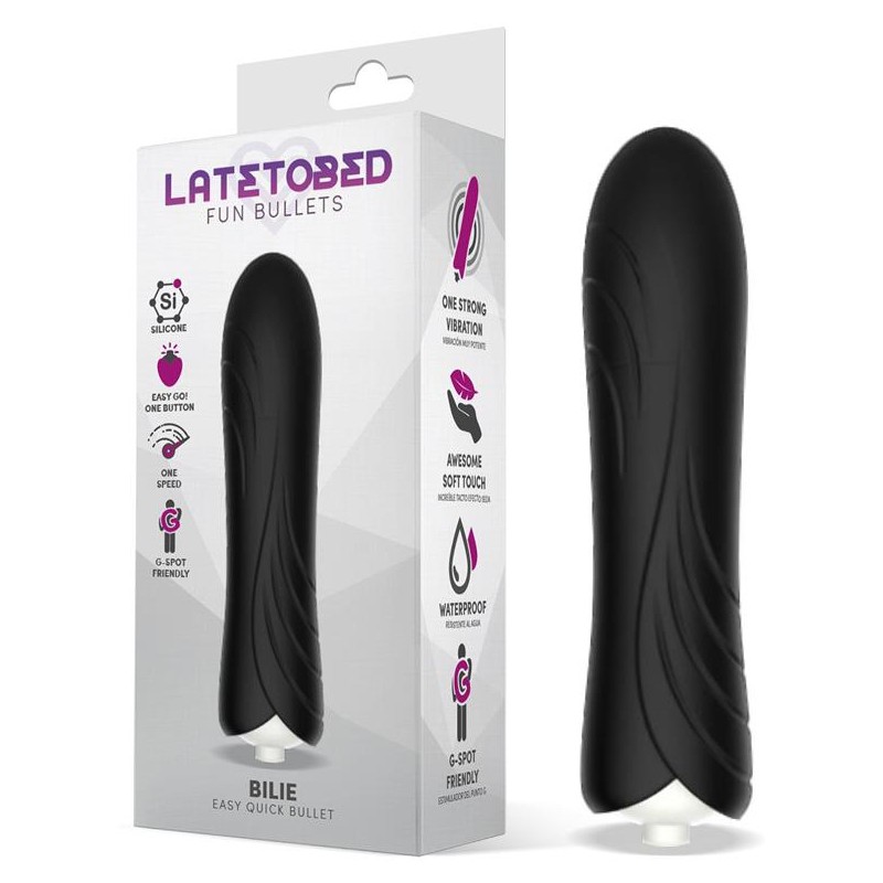Stimulateur de clitoris Bilie 10 x 2.5cm Noir
