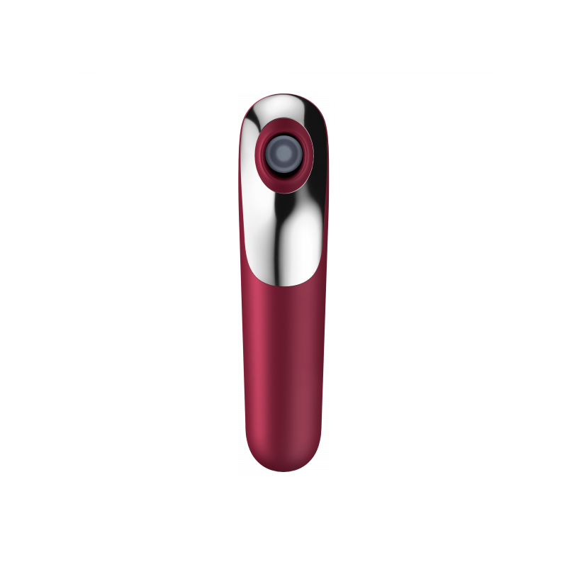 Stimulateur Connecté de clitoris + Vibromasseur Dual Love Rouge - SATISFYER