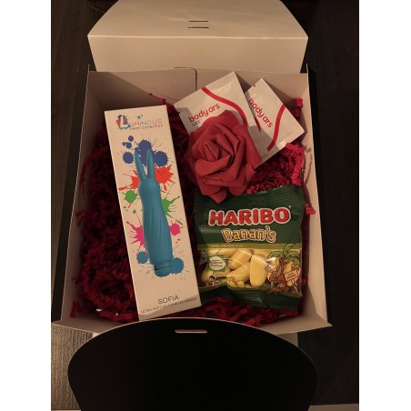 Boîte Carré Souple noire, Petit format avec sac rigide Laqué Noir