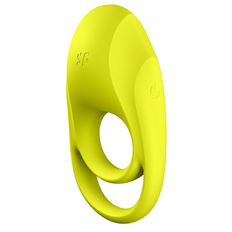 Cockring vibrant - Spectacular Duo Jaune - Satisfyer
