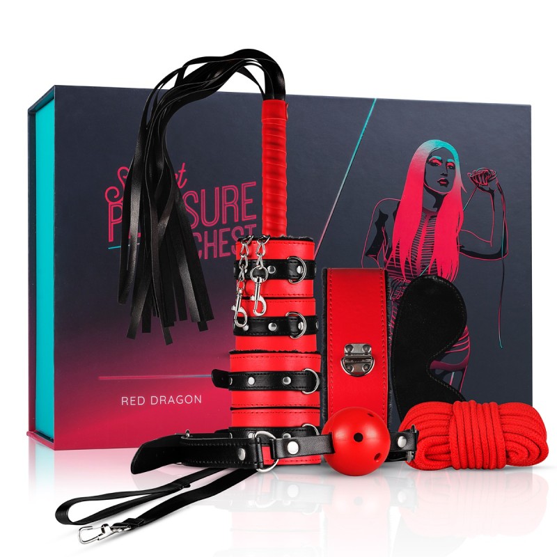 Coffret BDSM - Red Dragon - 8 pièces - Secret Pleasure