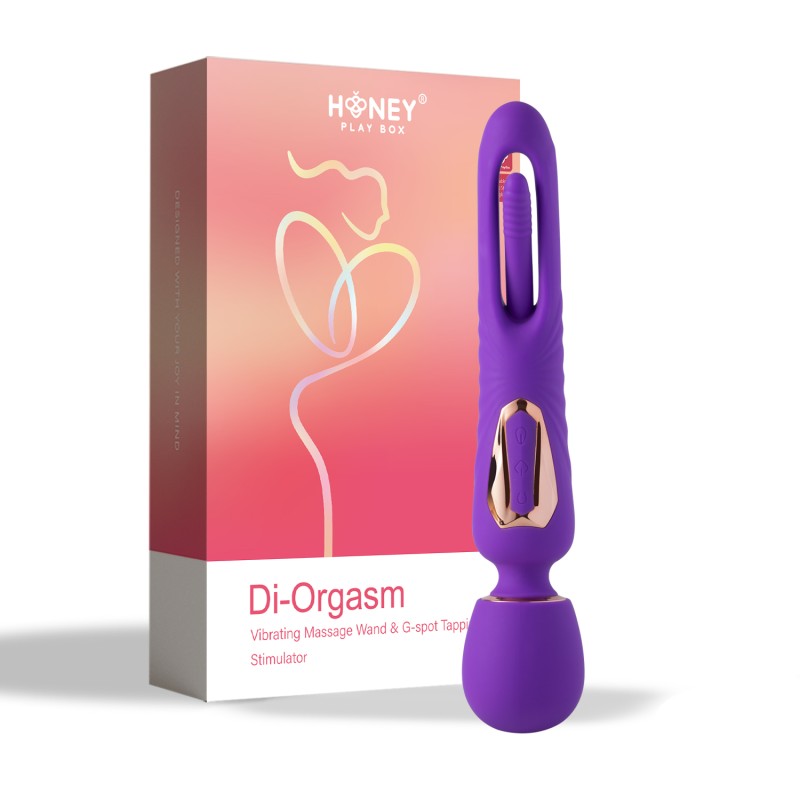 Package Baguette de Massage Vibrante et Stimulateur de Point G - Di-Orgasm - Honey Playbox