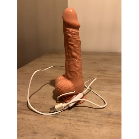 Gode Dildo Chauffant Ultra Réaliste - Diablo - 14,5x4cm - By Créateur de Plaisirs