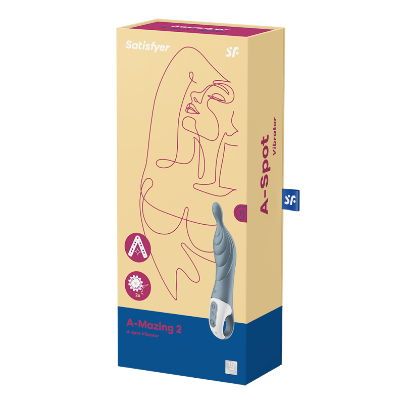 Coffret Vibromasseur A-Mazing 2 Spot - Gris - Satisfyer