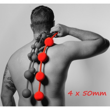 Boules anales - Geisha unisexe - Quatuor Rouge 5cm - The Red