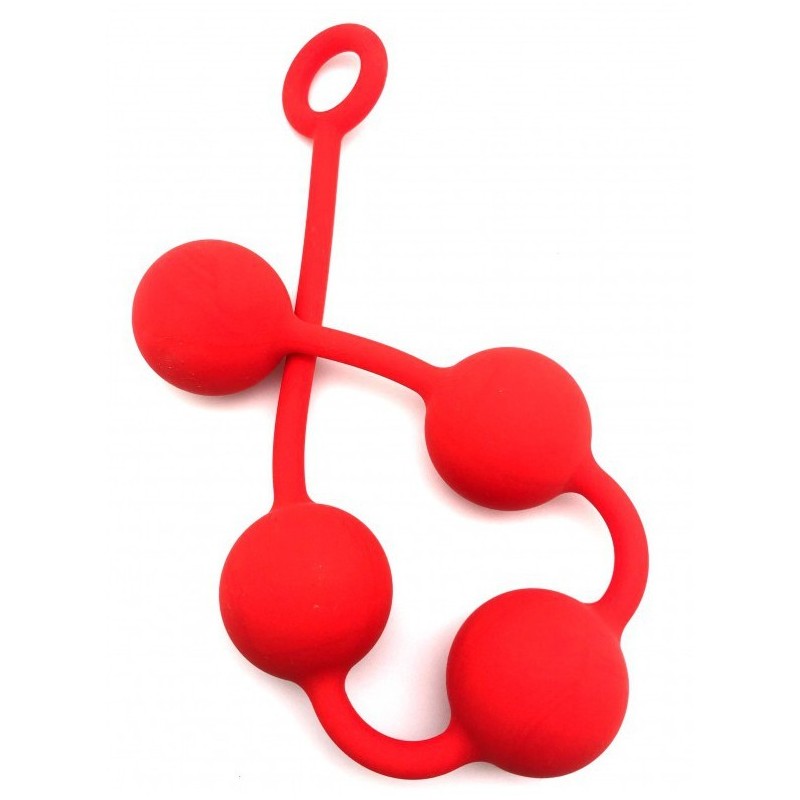 Boules anales Quatuor Rouge 4cm